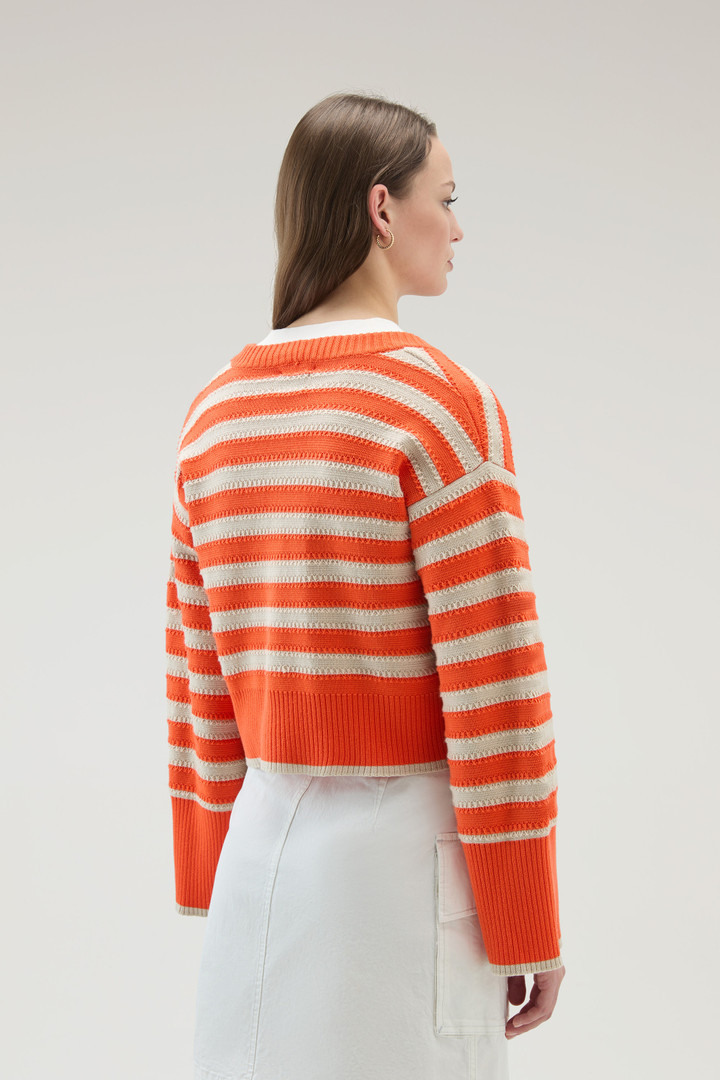 Cardigan aus reiner Baumwolle mit Knöpfen Orange photo 3 | Woolrich