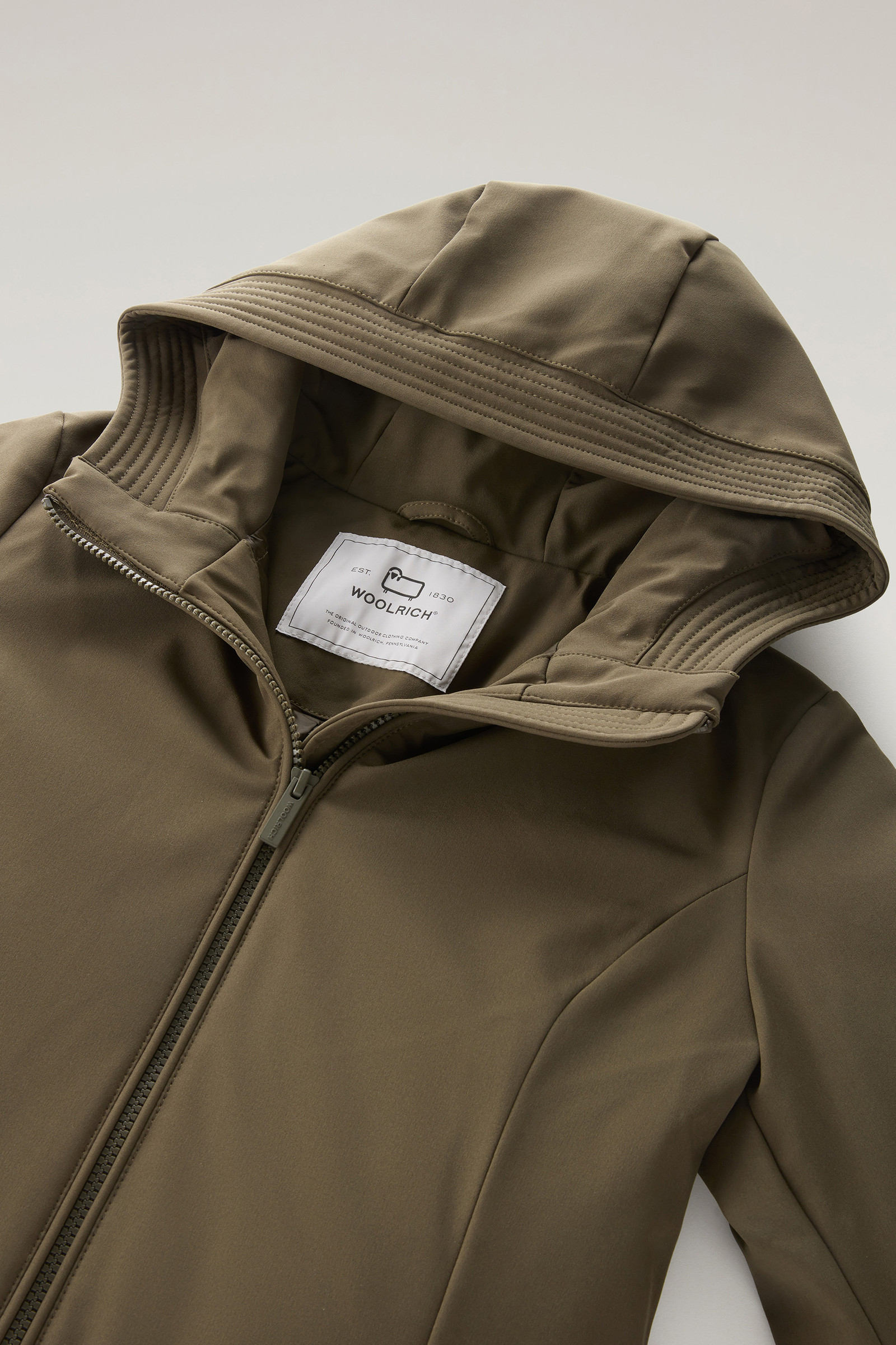 Firth Parka in Tech Softshell Green photo 6 | Woolrich