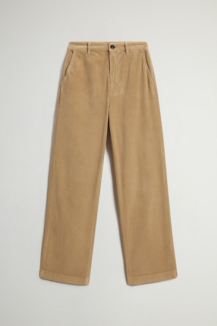 Stückgefärbte Hose aus Cordsamt Beige photo 4 | Woolrich