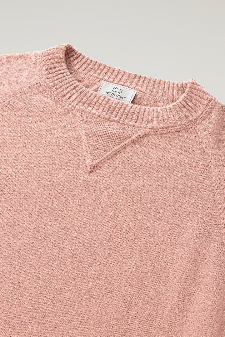 Crewneck Sweater in Wool Blend Pink photo 2 | Woolrich