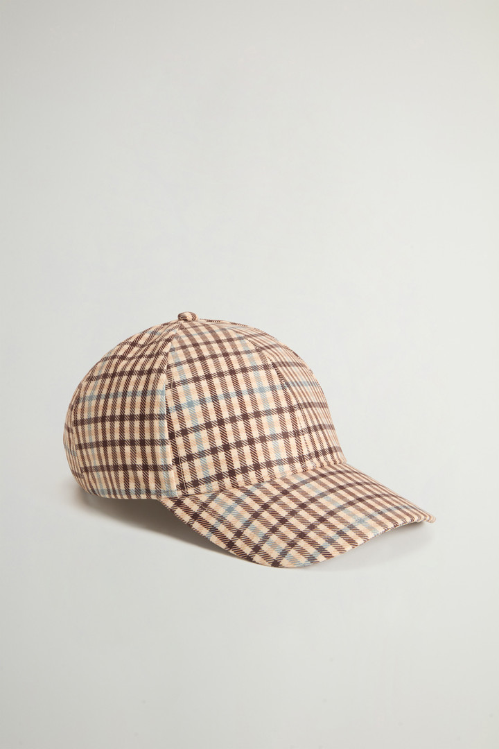 CHECK BASEBALL CAP Beige photo 1 | Woolrich
