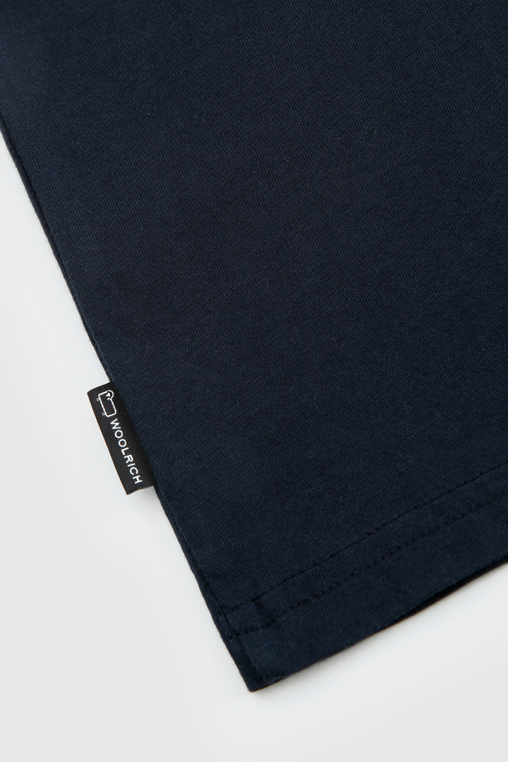 Macro logo t-shirt Blue photo 6 | Woolrich