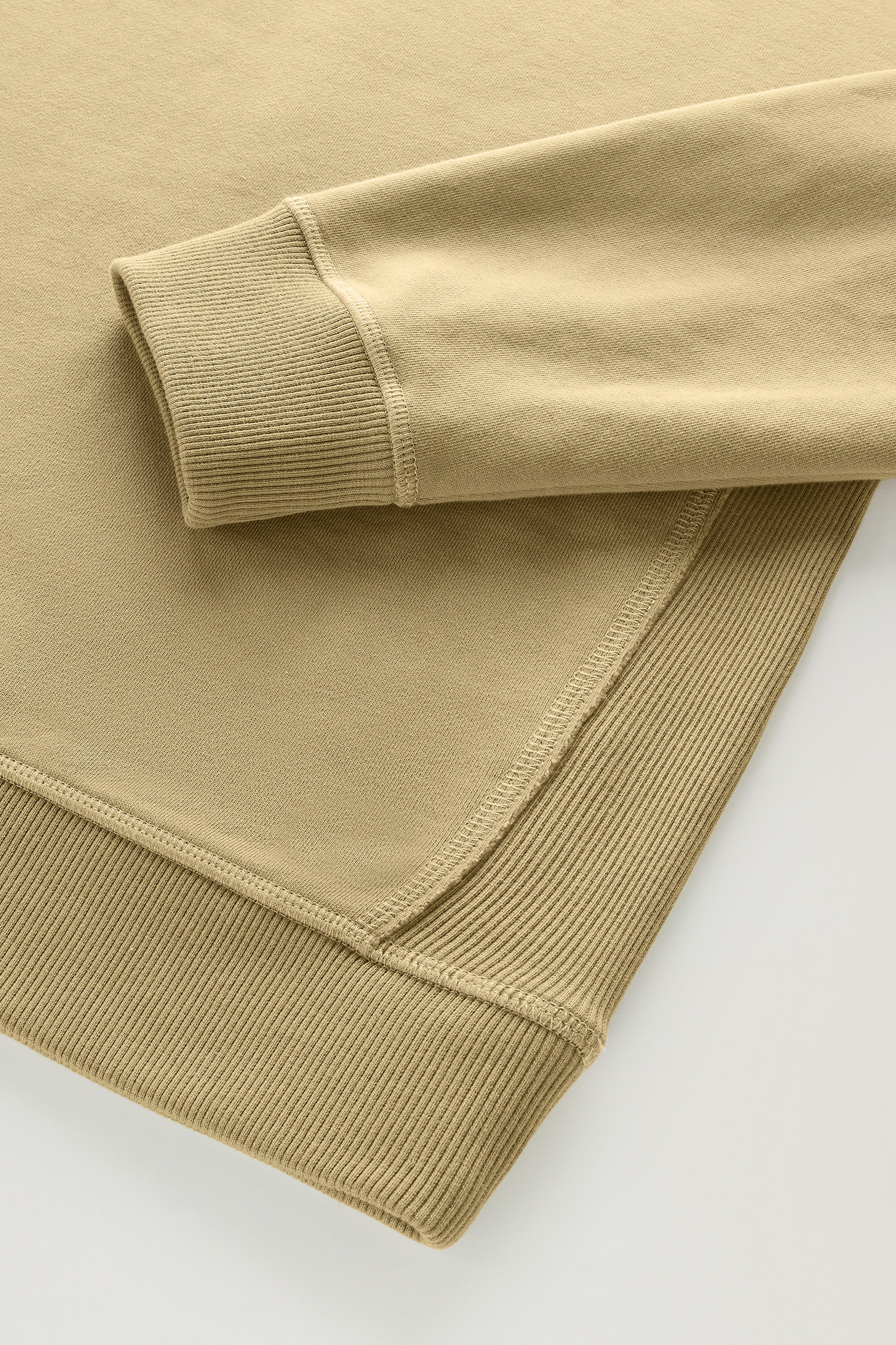 Felpa girocollo in puro cotone beige photo 7 | Woolrich