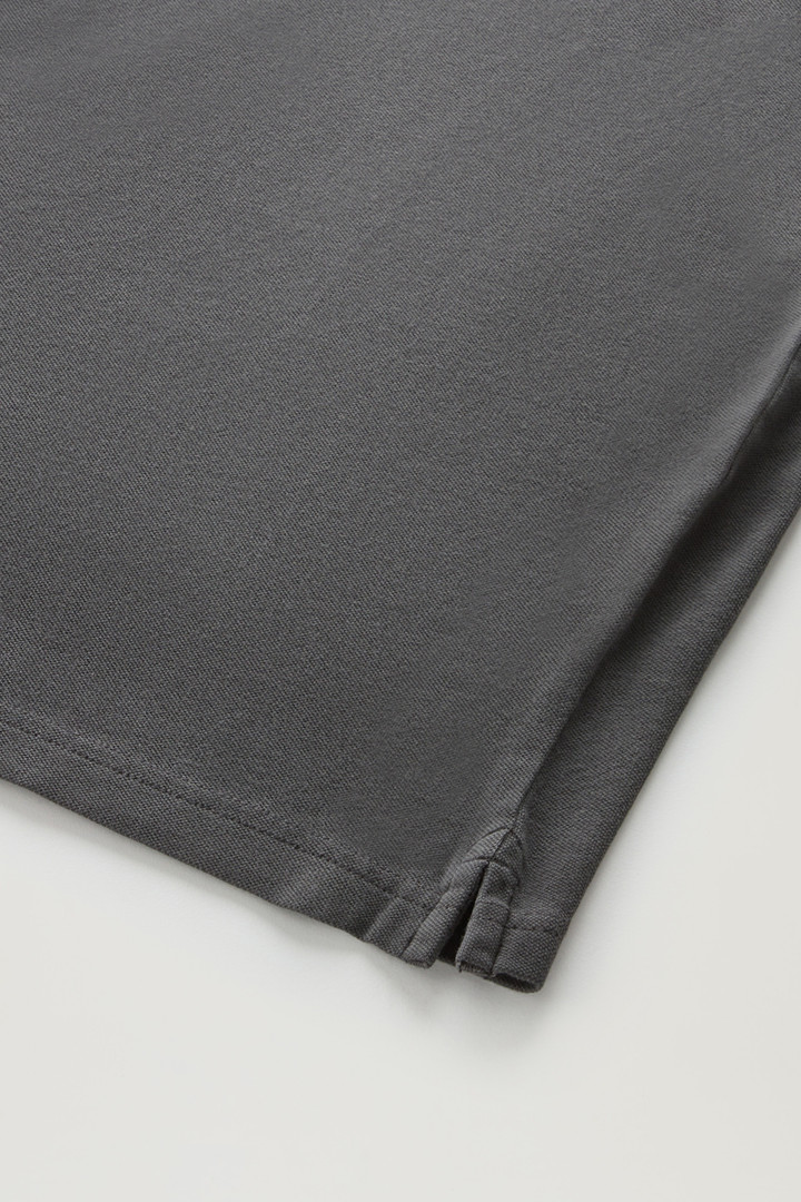 Mackinack Polo teint en pièce en sergé de coton stretch Noir photo 7 | Woolrich