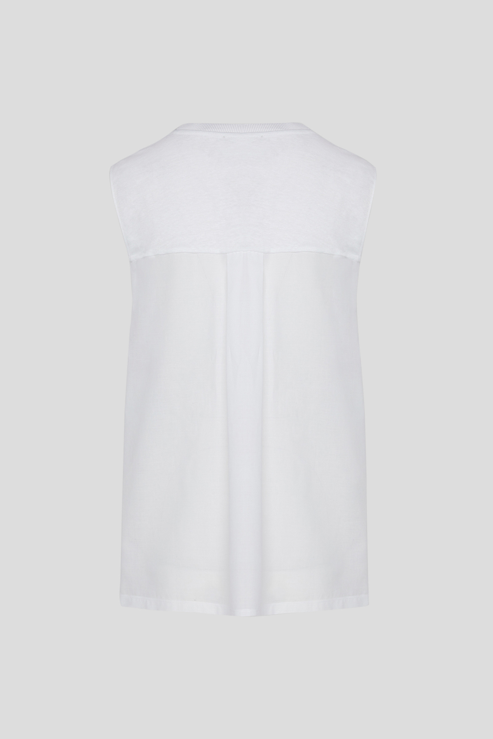 Mixed Fabric Tank Shirt