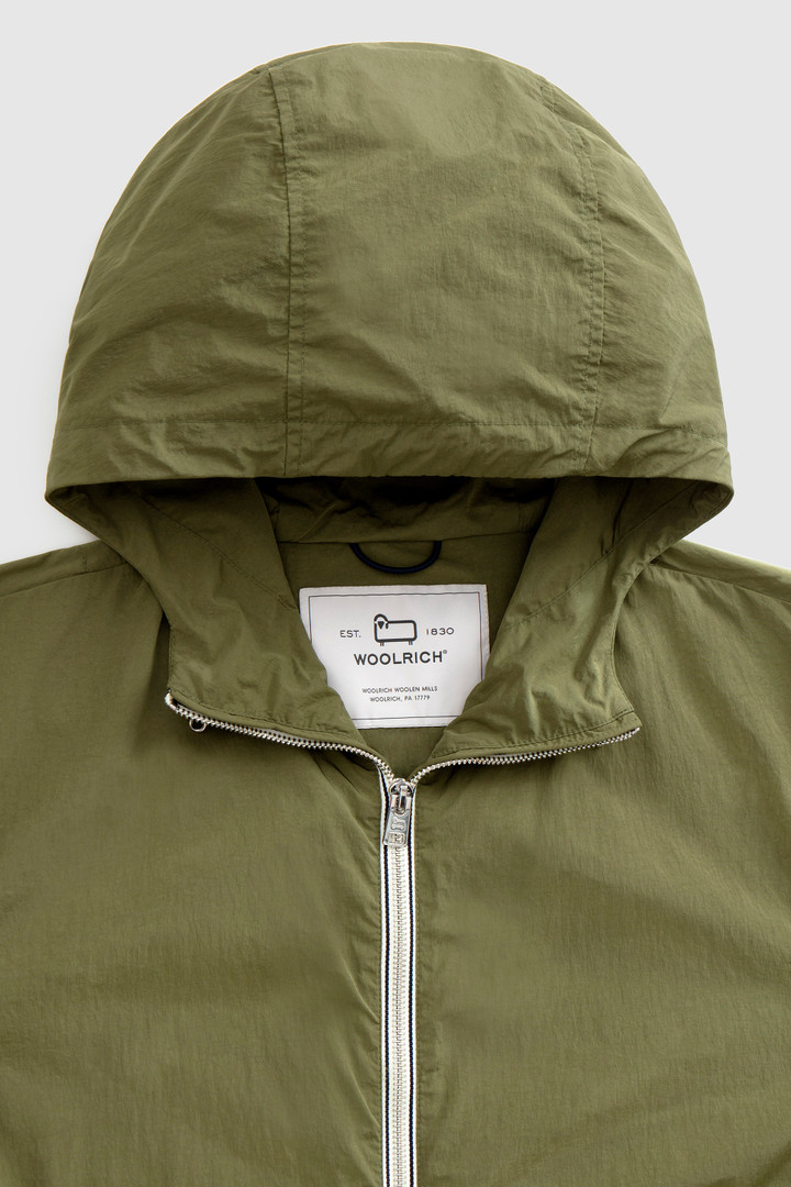 Giacca a vento ultraleggera in crinkle nylon verde photo 5 | Woolrich