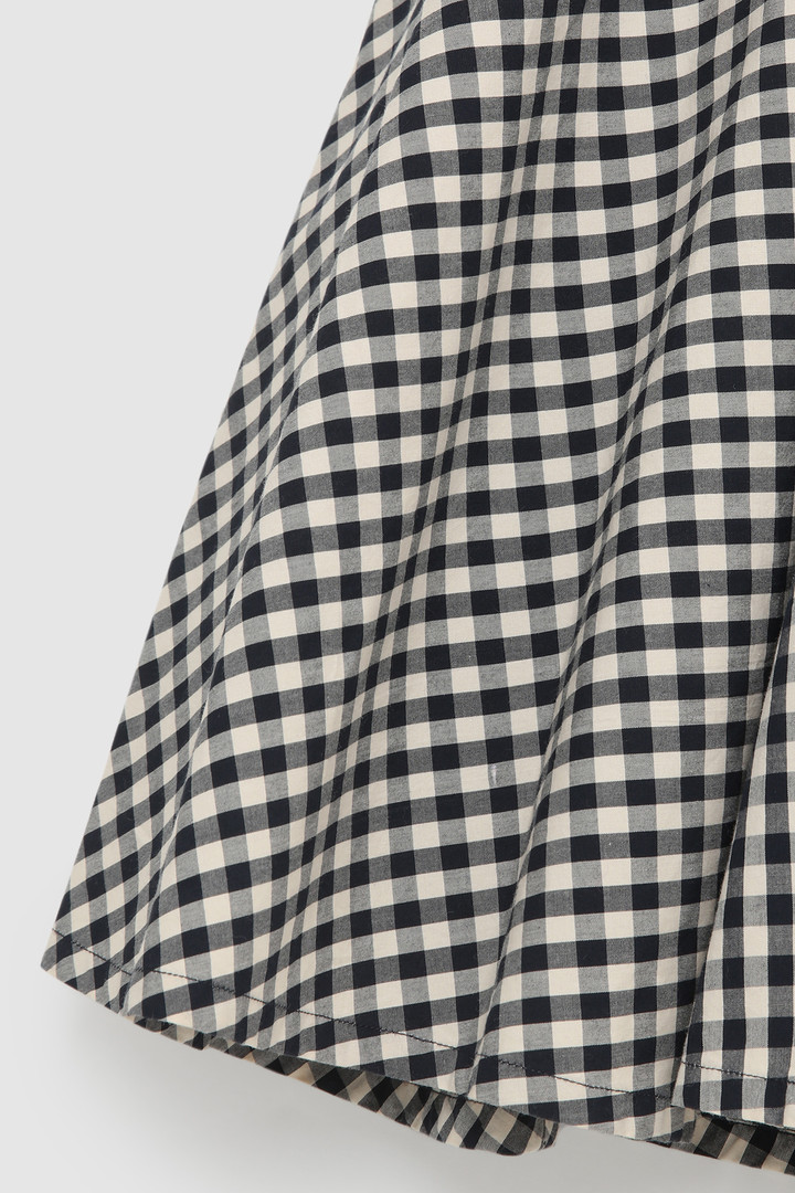 Patterned cotton long dress