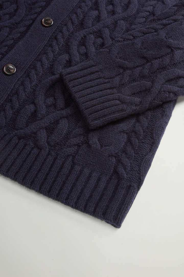 Cardigan in Italian Pure Merino Wool by Todd Snyder Blue photo 7 | Woolrich