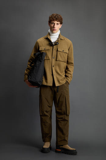 Overshirt aus einer Mischung aus Leinen, italienischer Schurwolle und Kaschmirwolle by Todd Snyder Beige photo 1 | Woolrich