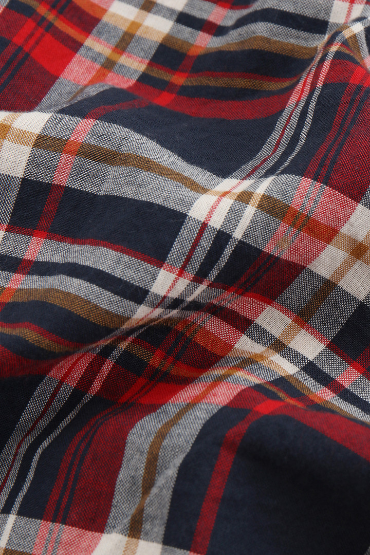 Boy's Button-Down Poplin Shirt Red photo 6 | Woolrich
