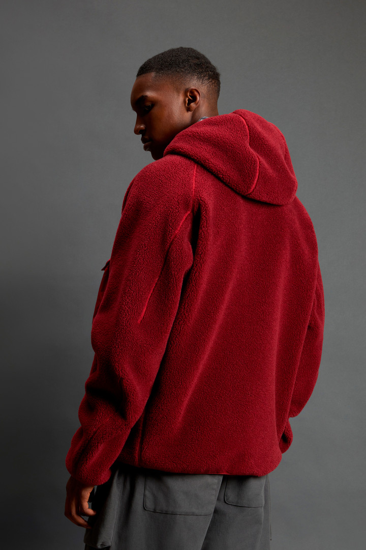 Hybrid Full-Zipper Hoodie Red photo 3 | Woolrich