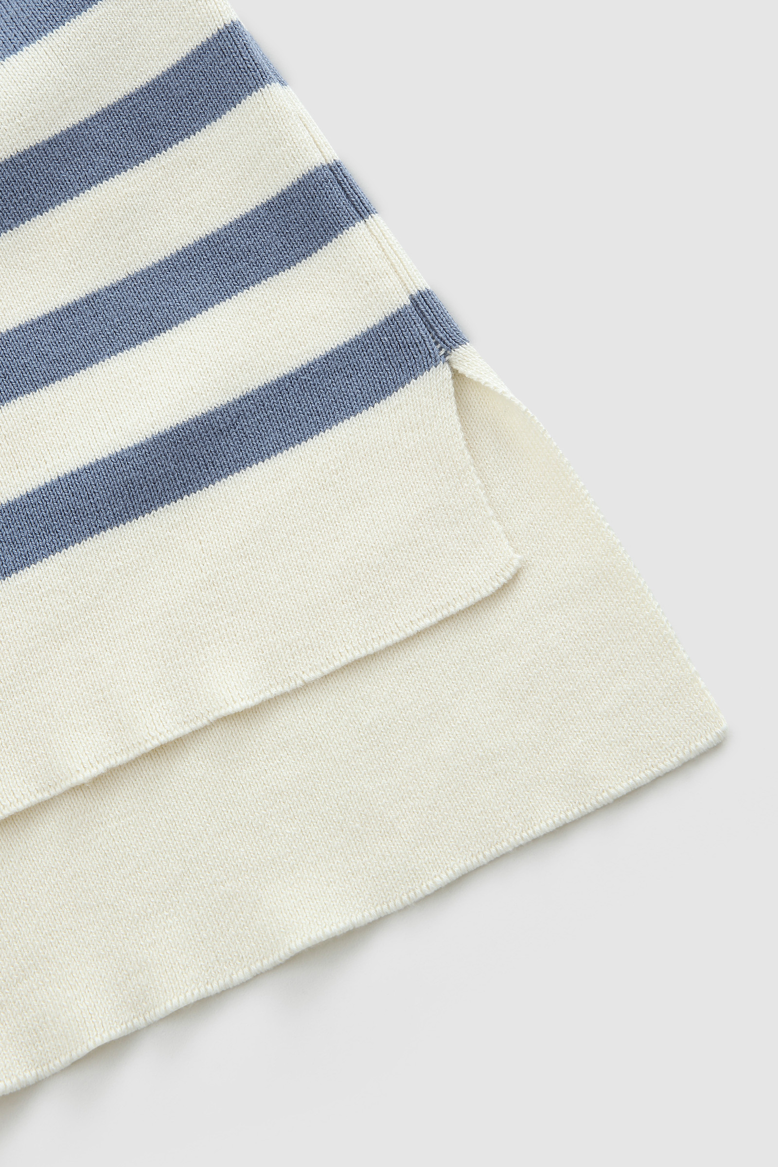 Striped Cotton Polo Shirt White photo 7 | Woolrich