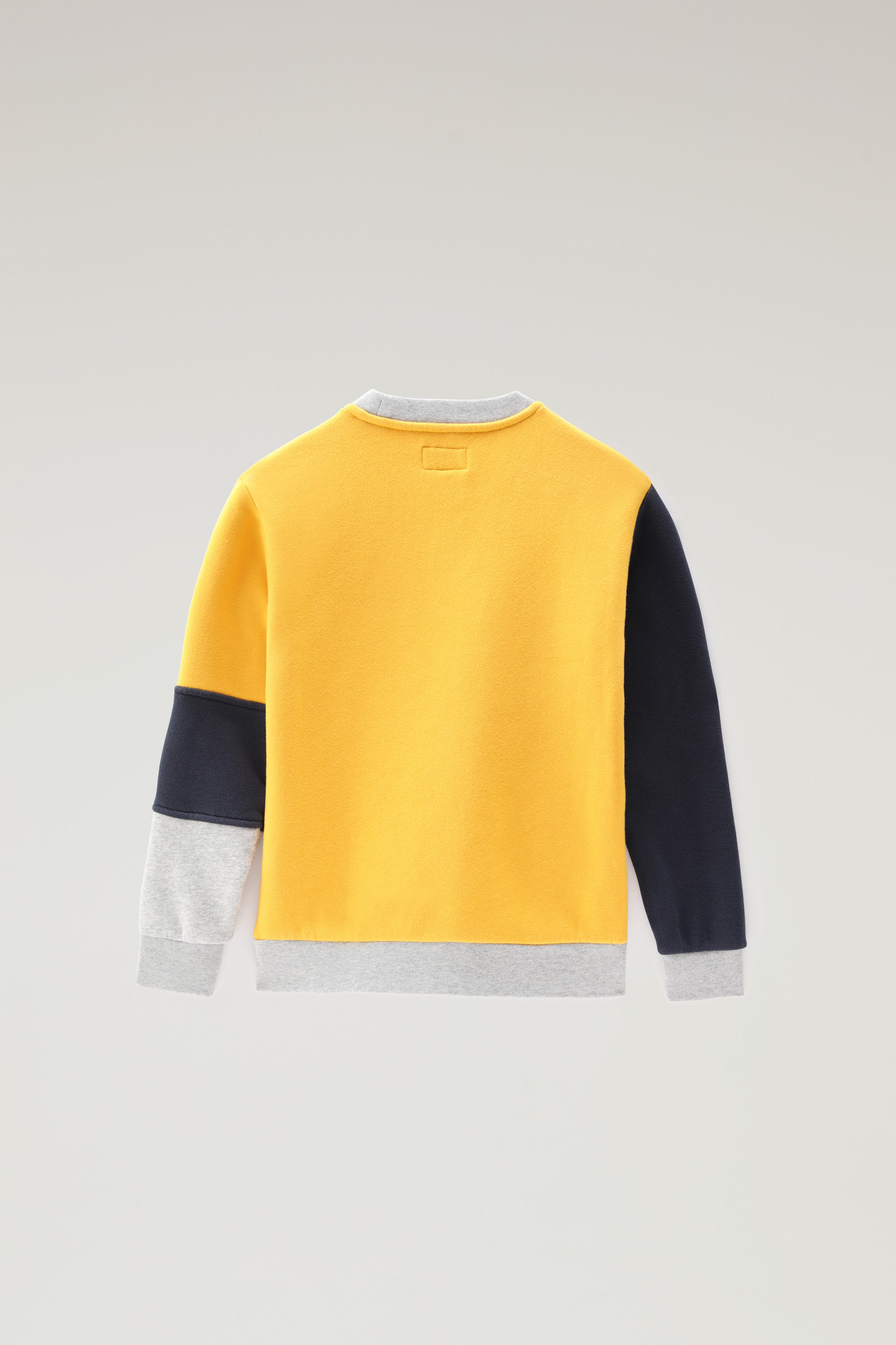 Color-Block Sweatshirt van puur katoen voor jongens geel photo 2 | Woolrich