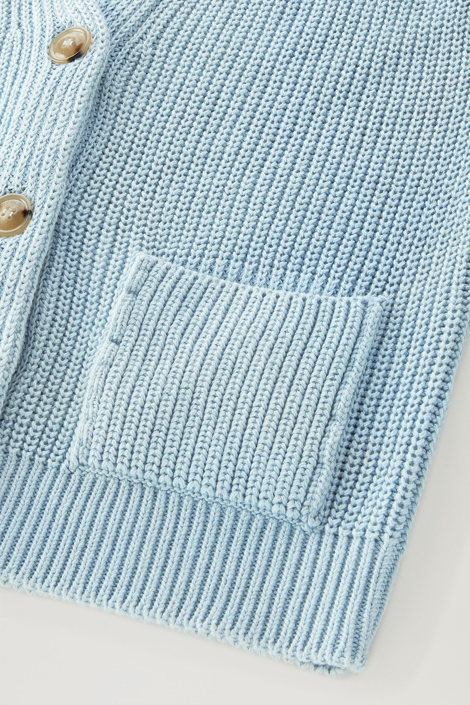 Cardigan in Pure Cotton with Natural Garment-Dye Finish Blue photo 8 | Woolrich