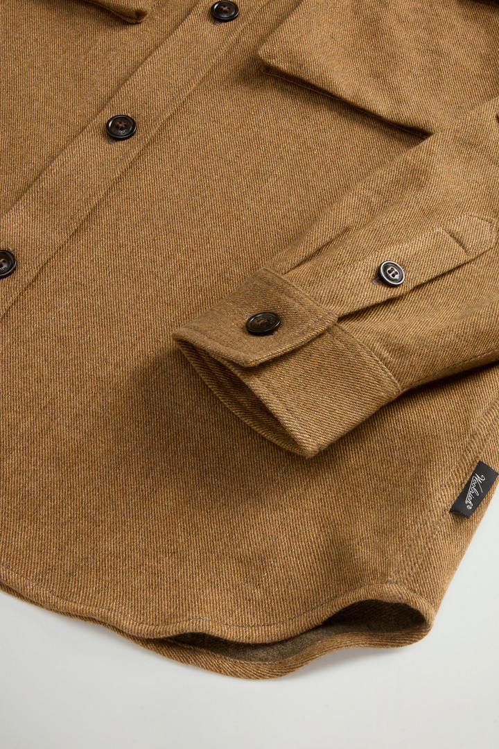 Overshirt aus einer Mischung aus Leinen, italienischer Schurwolle und Kaschmirwolle by Todd Snyder Beige photo 7 | Woolrich