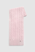 Virgin wool Scarf with ribbed edges