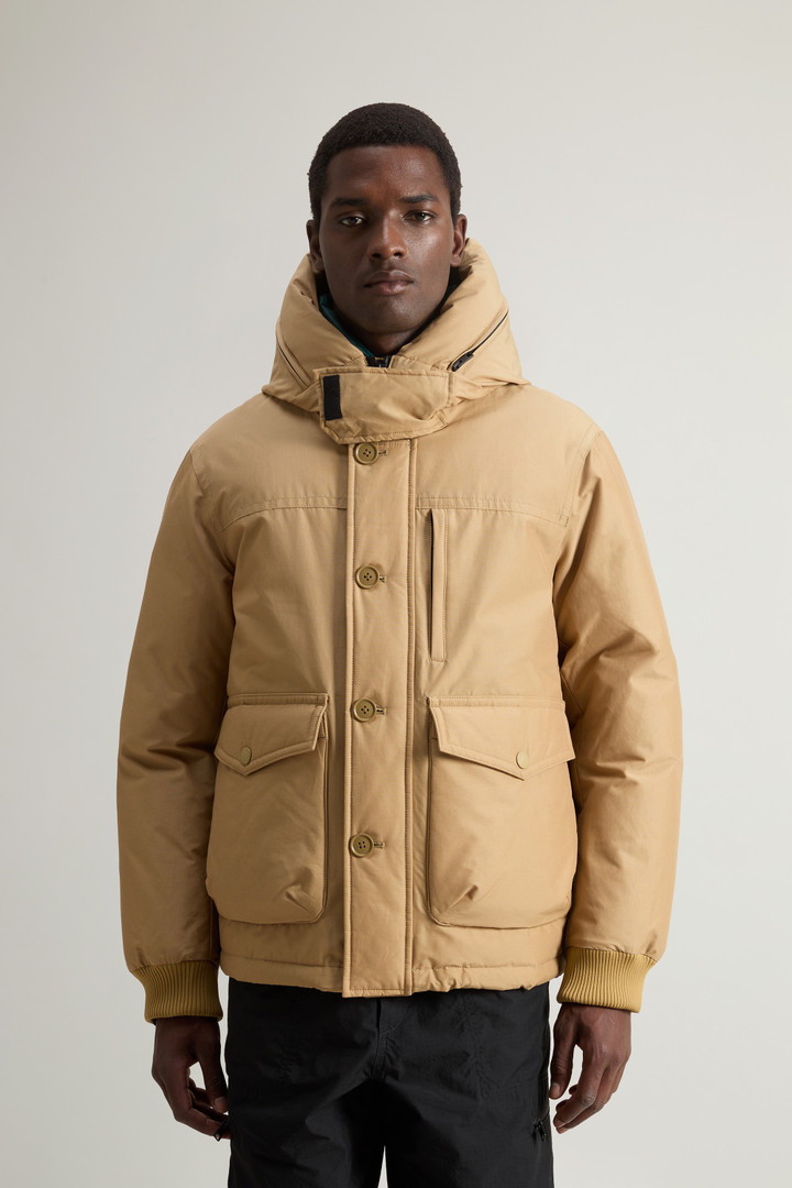 Ramar Cloth Bomber Jacket with Hood Beige photo 1 | Woolrich