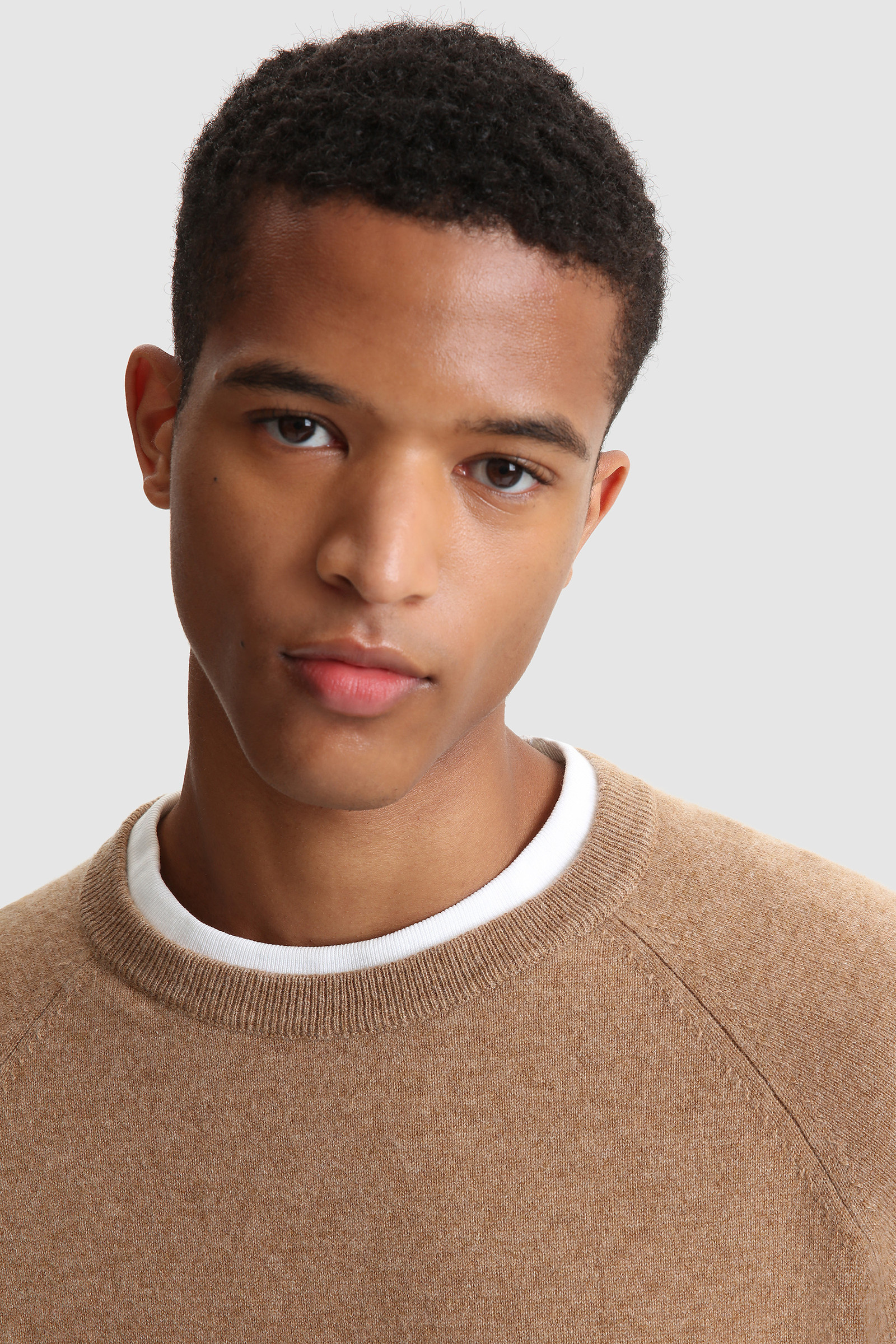 Luxury Crewneck Cashmere Yarn Sweater Brown photo 5 | Woolrich
