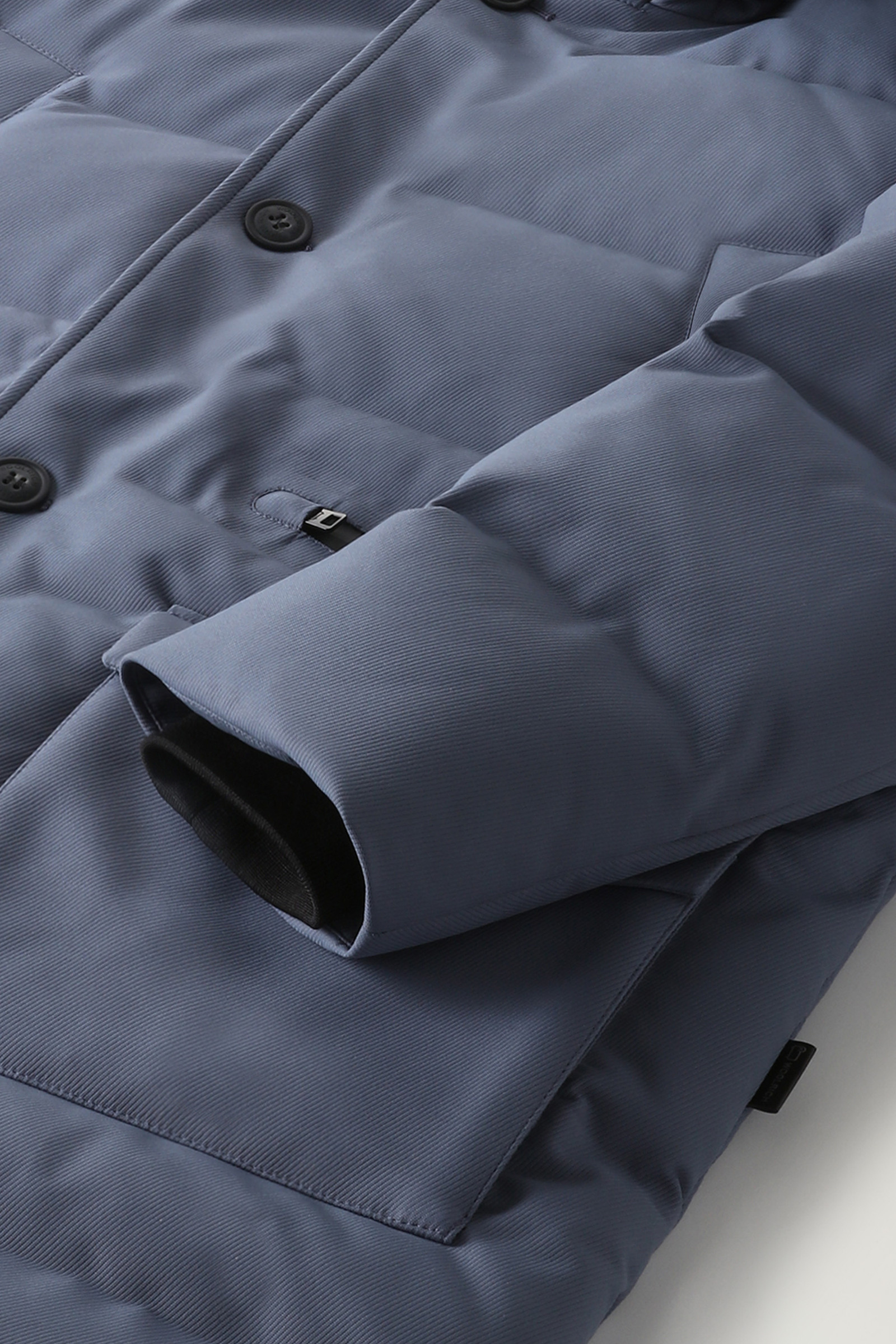 Wasserdichter Parka mit abnehmbarem Logo-Wollschirm Blau photo 9 | Woolrich