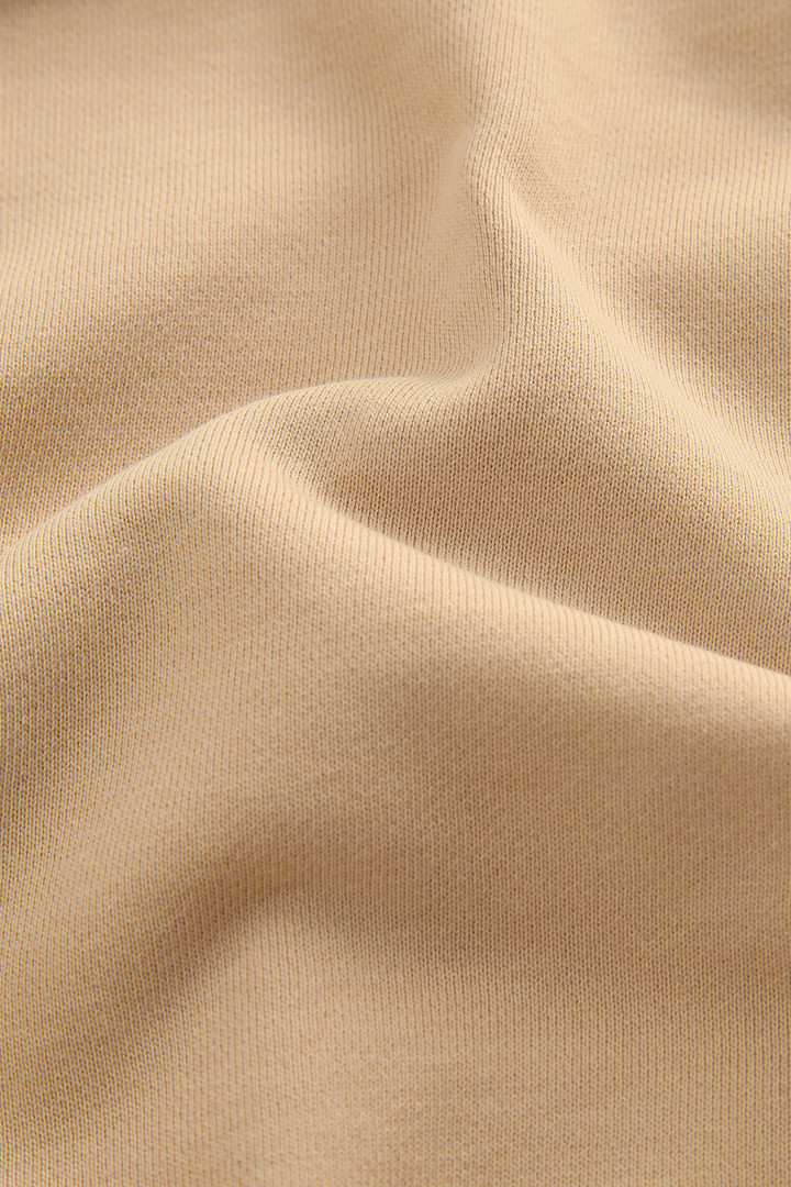 Sweat à capuche en polaire avec logo vintage brodé beige photo 8 | Woolrich