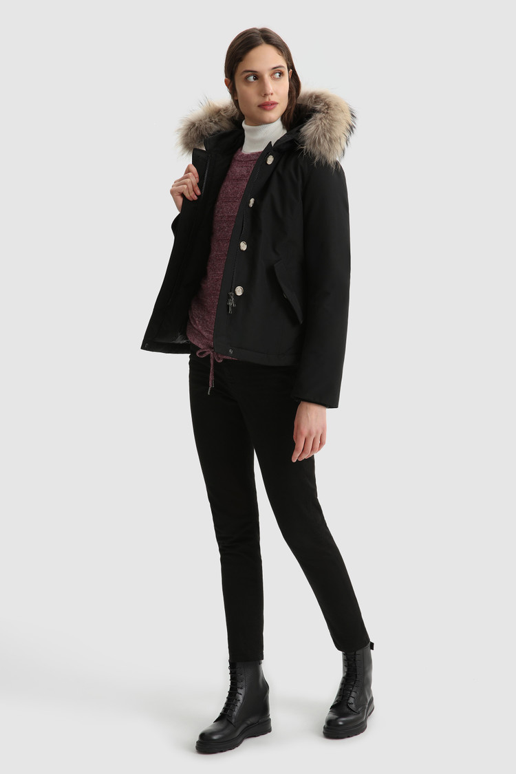 Short Arctic Parka with removable fur
