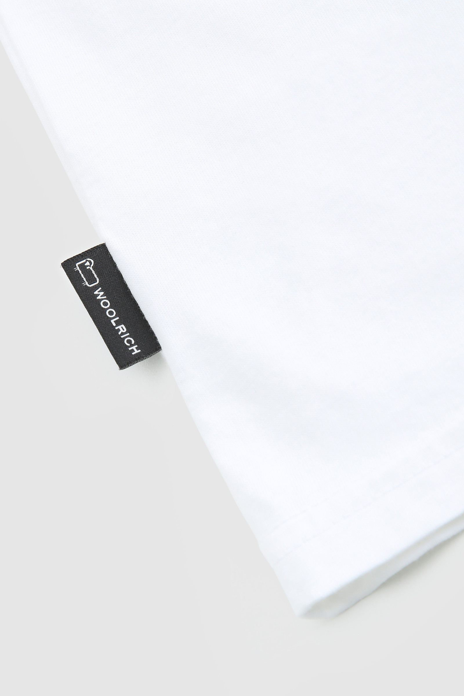 T-Shirt with Mountain Logo White photo 6 | Woolrich