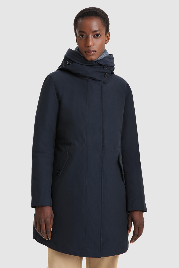 Lange 3-in-1 Military parka van ecologische Ramarstof