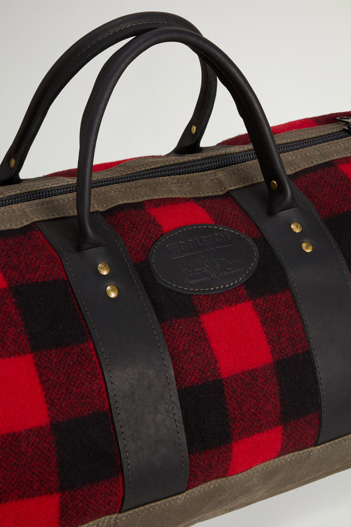 Duffel bag with Check-Patterned Inserts Red photo 5 | Woolrich