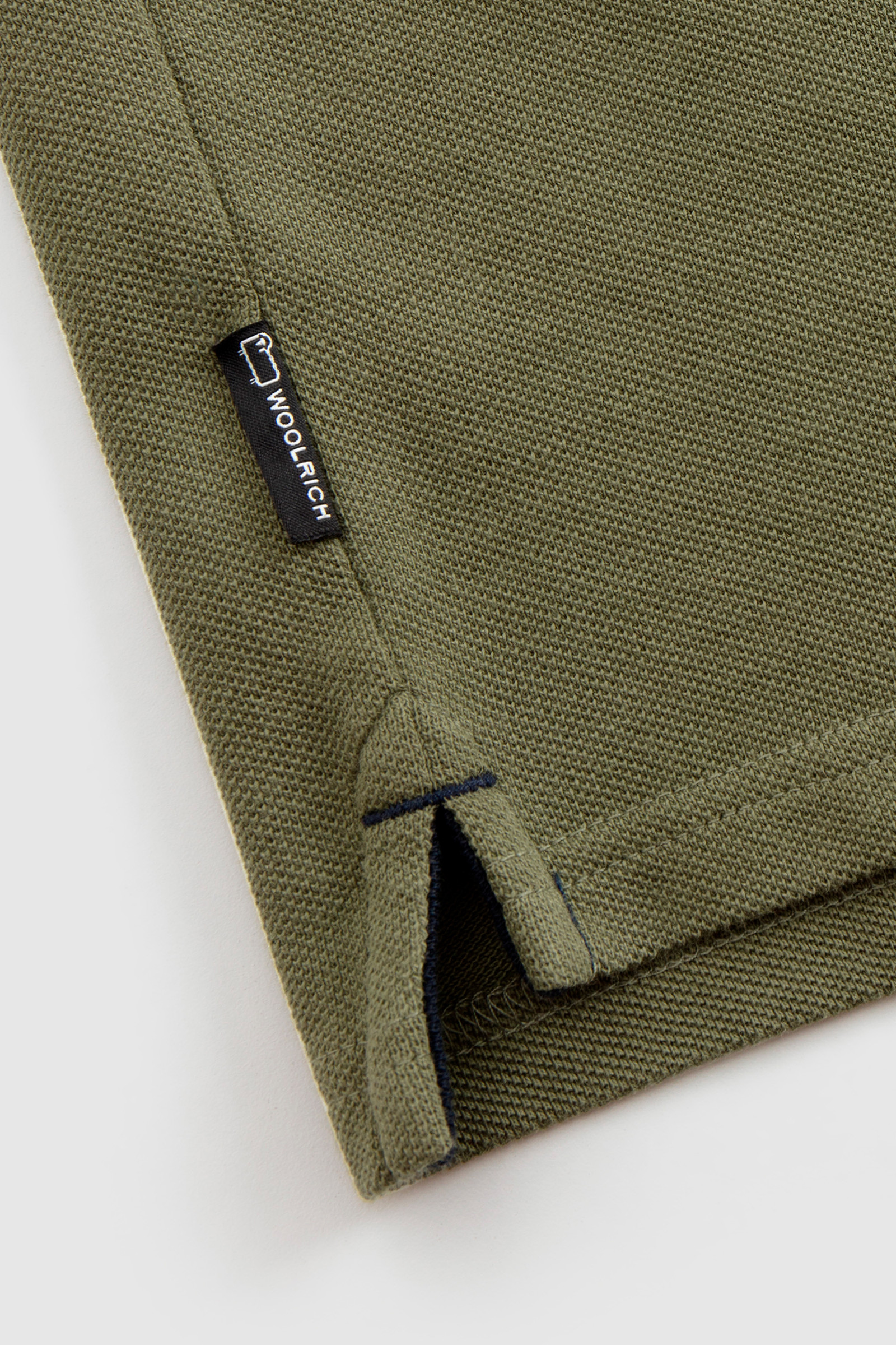 Polo American classique en coton vert photo 6 | Woolrich