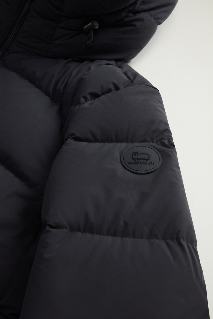 Sierra Supreme Parka lungo in nylon elasticizzato Nero photo 7 | Woolrich