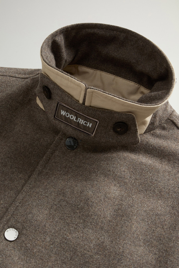 Giacca a camicia Keating in misto lana italiana riciclata Marrone photo 6 | Woolrich