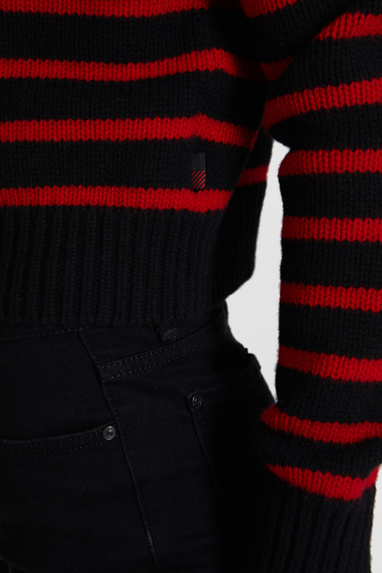 Kaschmirpullover mit Rundhalsausschnitt