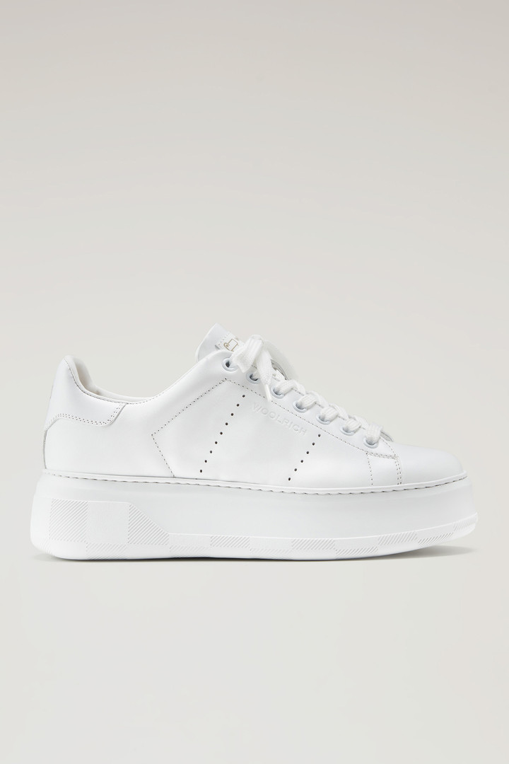 Sneakers Chunky Court in pelle Bianco photo 1 | Woolrich