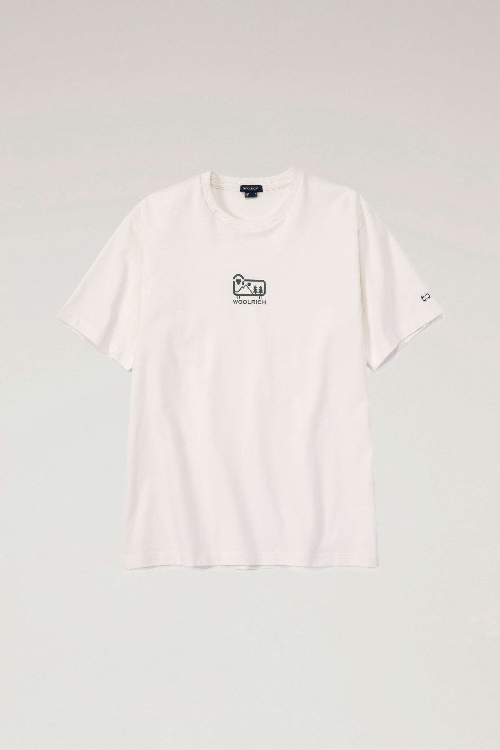 Small Sheep T-shirt in Pure Cotton Jersey White photo 3 | Woolrich