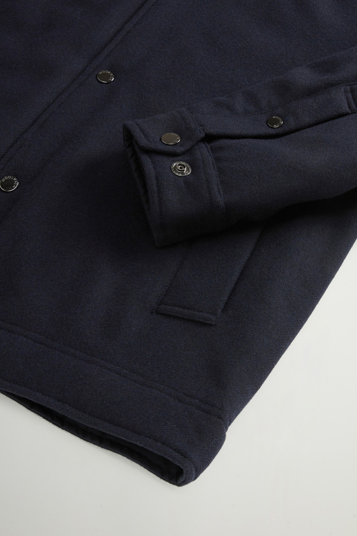 Keating Overshirt in Recycled Italian Wool Blend Blue photo 7 | Woolrich
