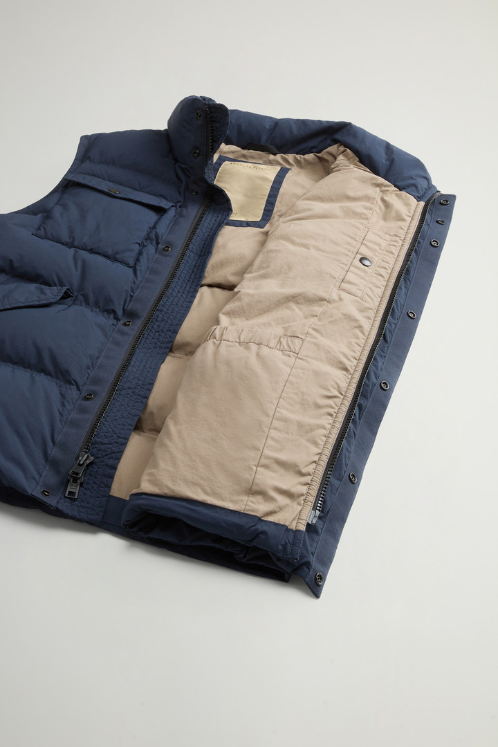 Garment-Dyed Quilted Nylon Vest Blue photo 10 | Woolrich