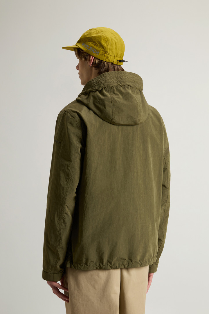 Veste à capuche en nylon mélangé Vert photo 3 | Woolrich