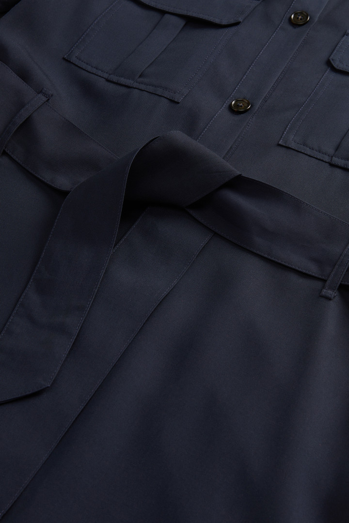 Long Tencel Dress Blue photo 7 | Woolrich