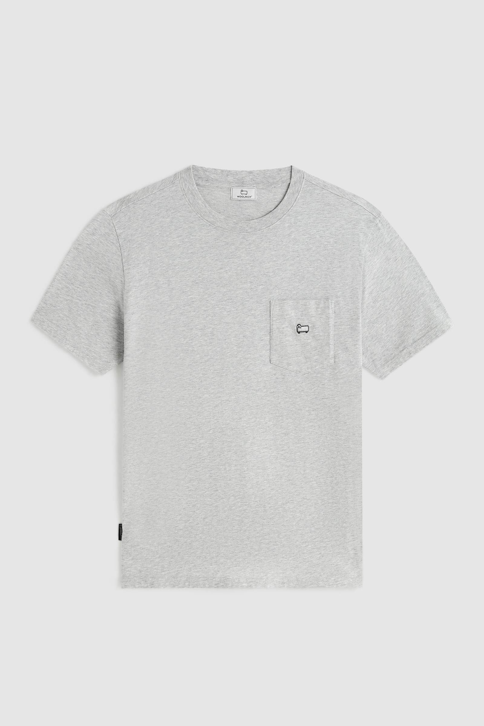 T-Shirt with Chest Pocket Grey photo 4 | Woolrich