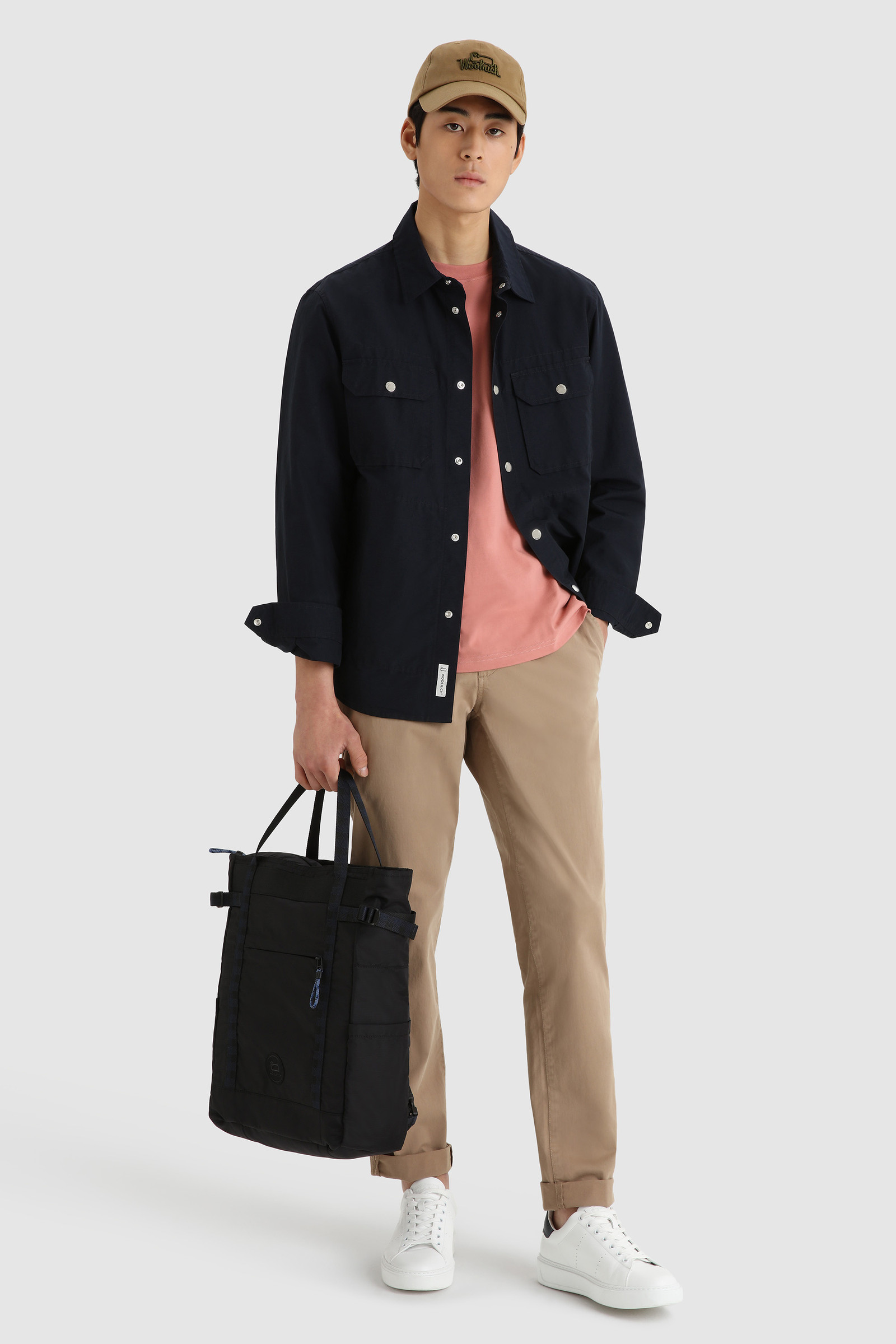 Sobrecamisa Cruiser en tejido Ramar ecológico azul photo 2 | Woolrich