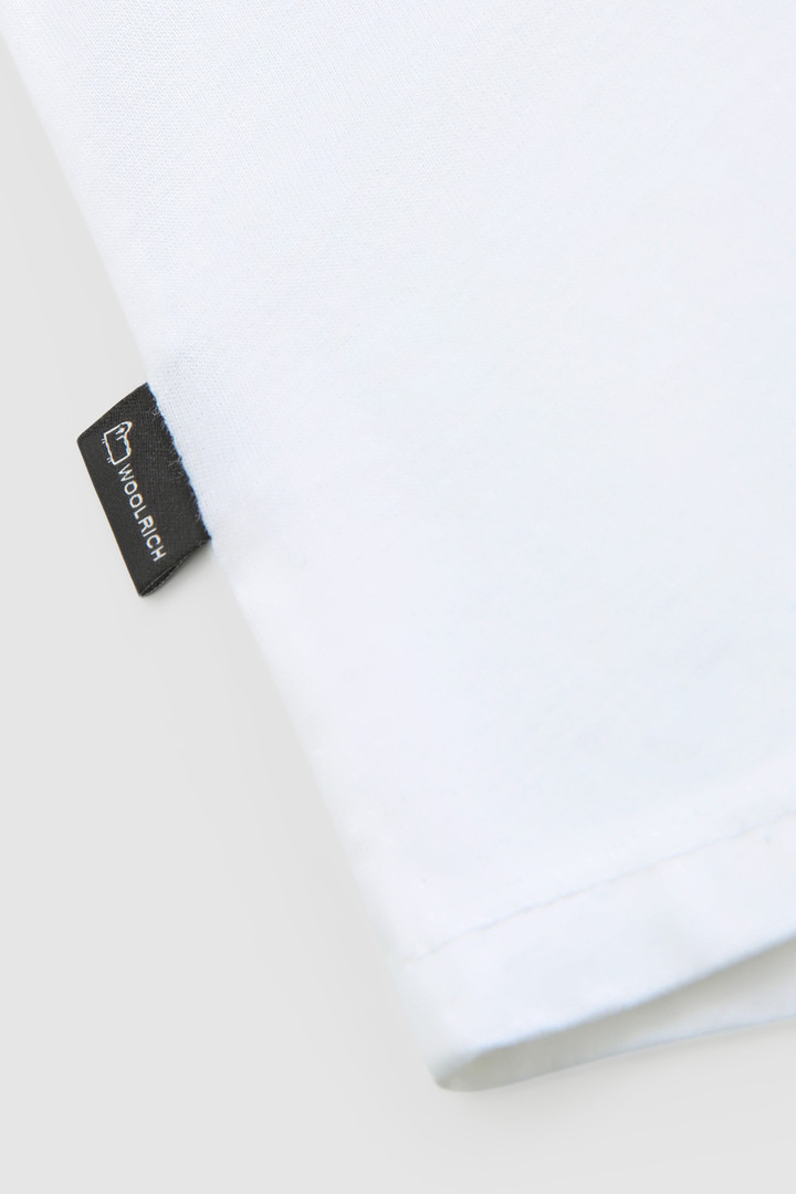 T-shirt avec logo imprimé pour fille blanc photo 4 | Woolrich
