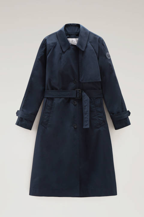 Trench en tissu Urban Touch avec ceinture Bleu photo 2 | Woolrich