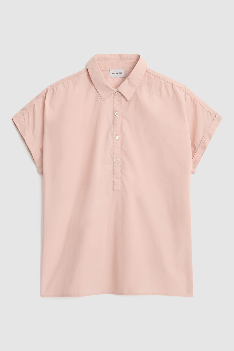 Blouse en popeline Henley