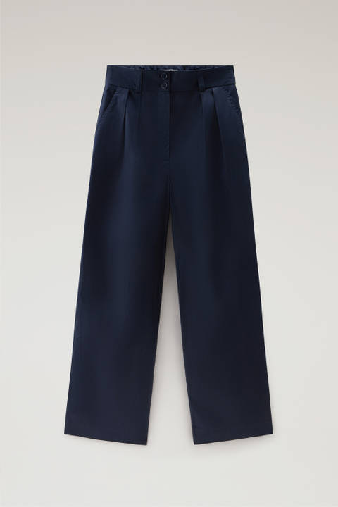 Pure Cotton Poplin Pants Blue photo 2 | Woolrich