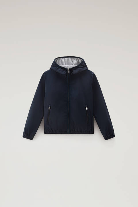 Boys' Ryker Hooded Jacket in Urban Touch Blue | Woolrich