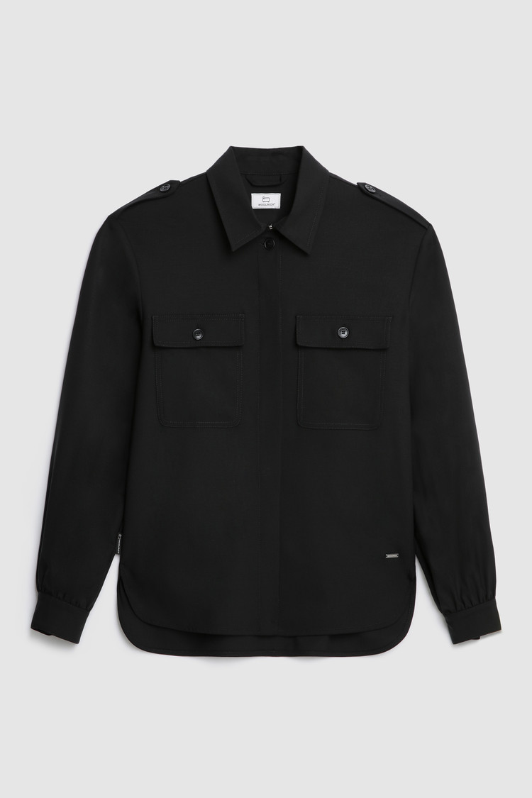 Merino koel wollen overshirt
