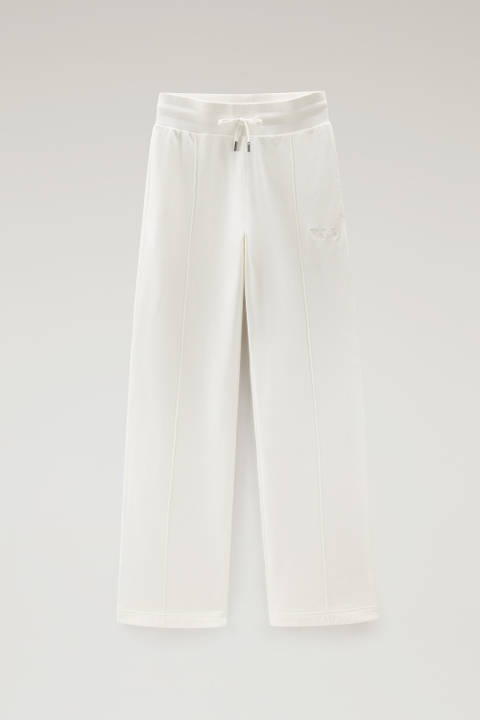 Pantalon de sport en pur coton Blanc photo 2 | Woolrich