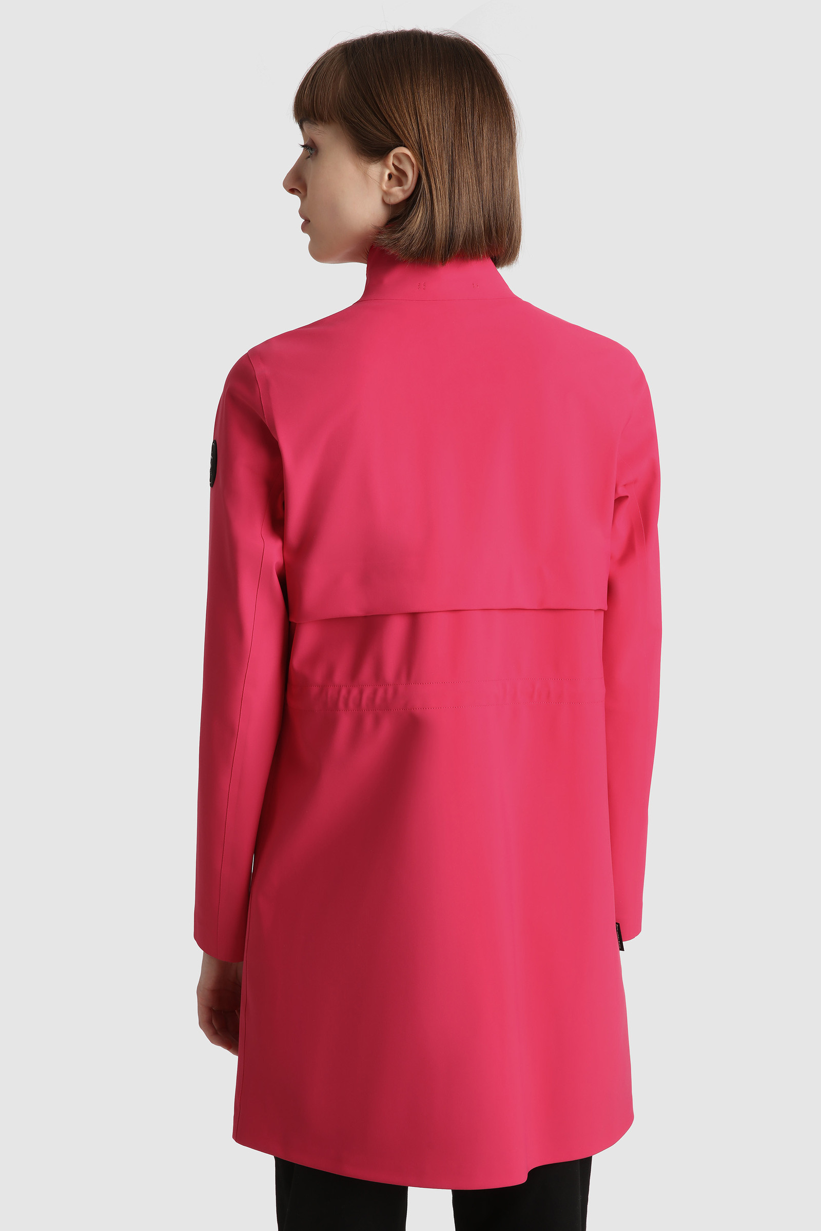 Pequea Long Jacket in Stretch Jersey Pink photo 3 | Woolrich