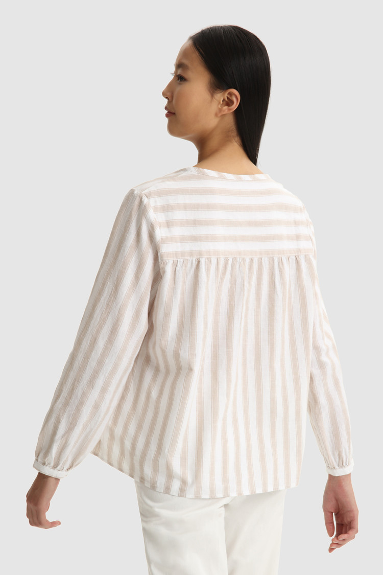 Cotton linen blouse