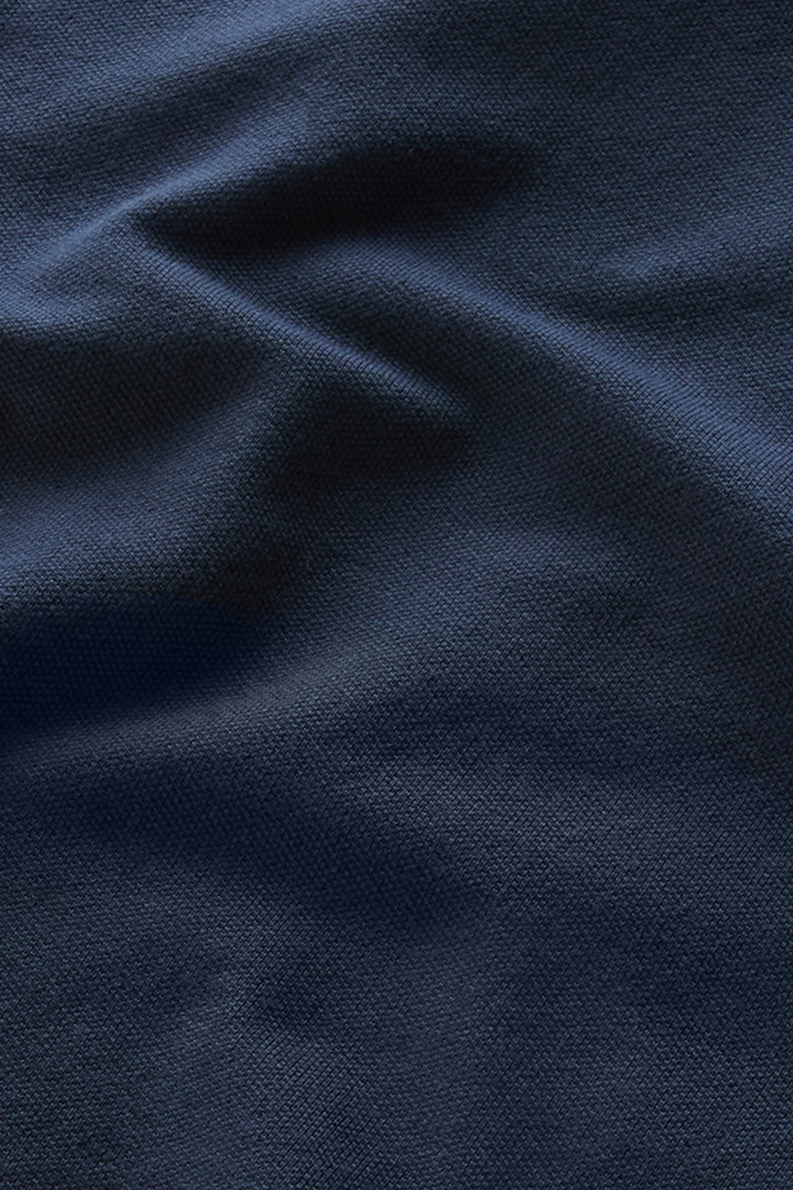 Polo a maniche corte in piqué di cotone elasticizzato blu photo 8 | Woolrich